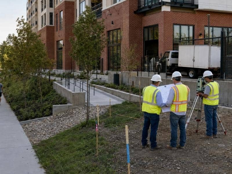Civil engineering firm atlanta - Atlanta Civil Engineering A civil engineering firm reviews a proposed pedestrian connection beside an Atlanta BeltLine-adjacent development