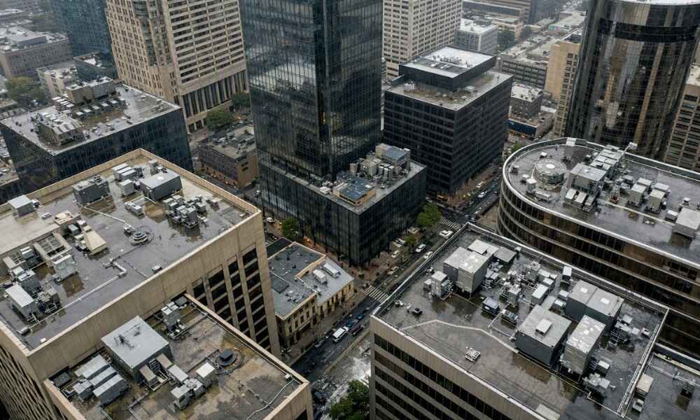 Stormwater design for high rise roof runoff in downtown Atlanta Georgia