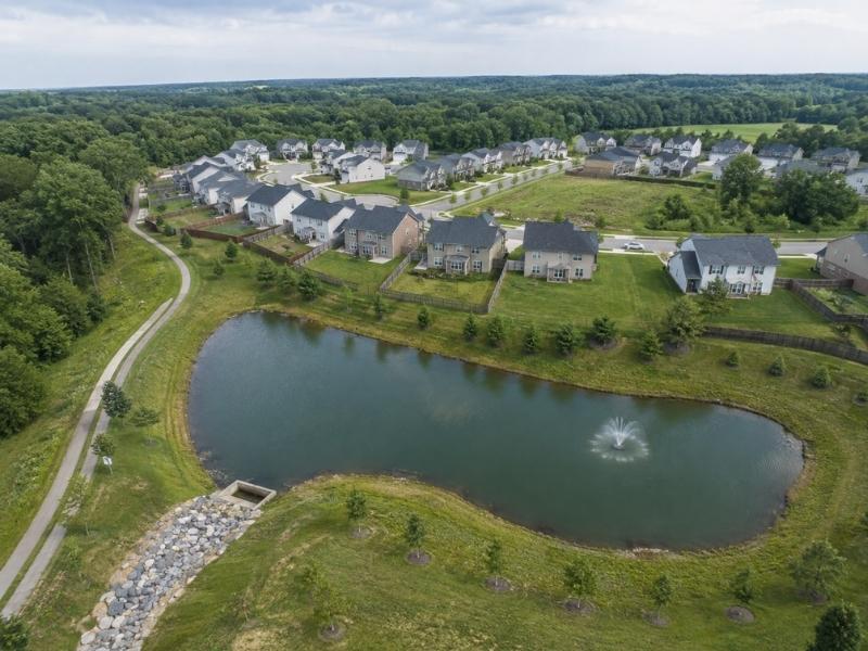 Subdivision Engineering for a residential neighborhood with a shared stormwater basin in Atlanta Georgia